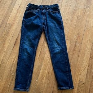 Slim (Built in Flex) Casual Blue Navy Jeans